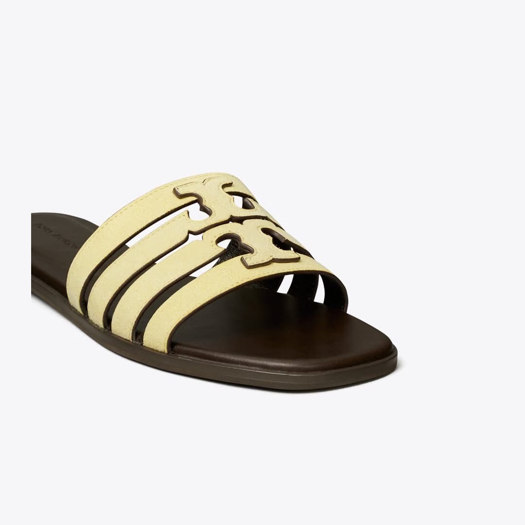Tory Burch Ines Slide MATTE SUN / COCOA