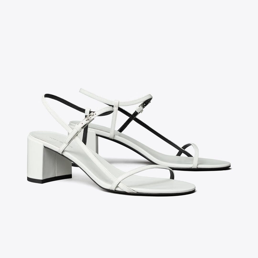 Tory Burch Gigi Heeled Sandal WHITE