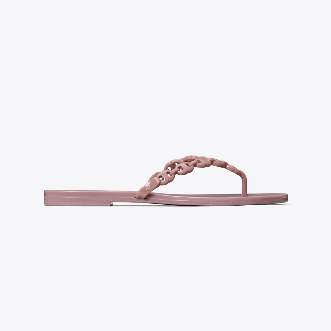 Tory Burch Gemini Link Jelly Flip-Flop LIGHT MAUVE
