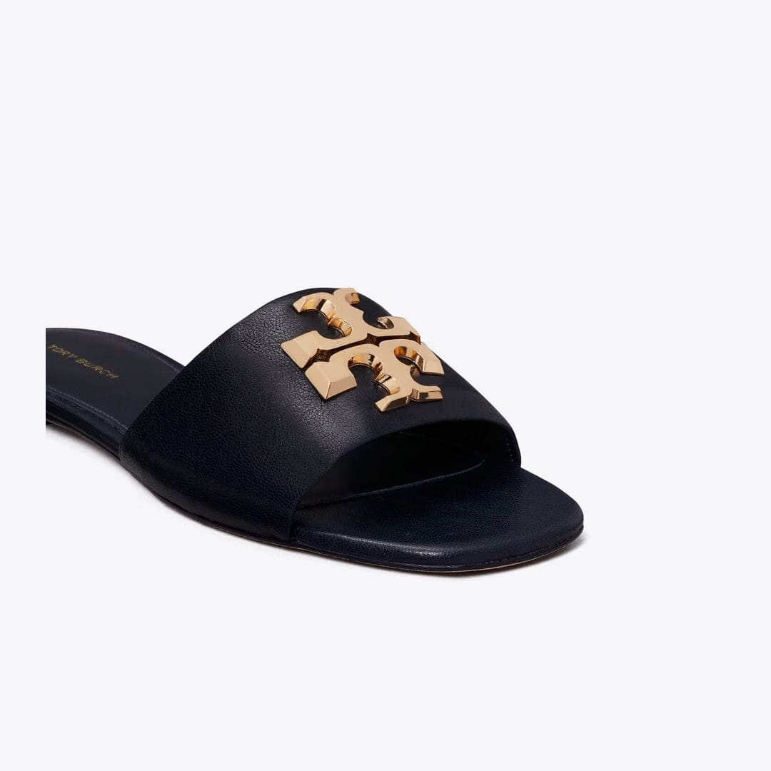Tory Burch Eleanor Slide NEW NAVY / GOLD
