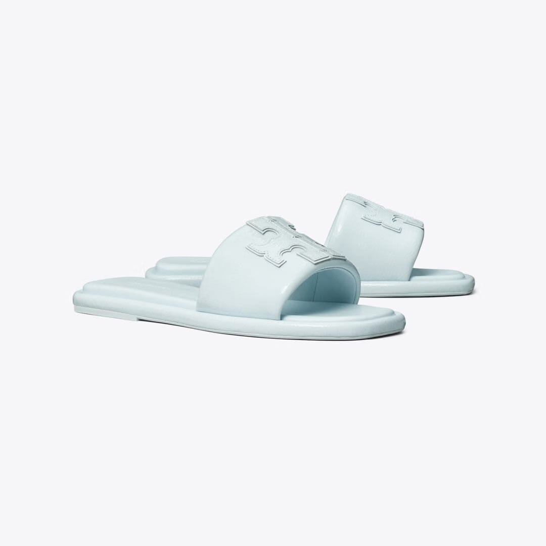 Tory Burch Double T Sport Slide BLUE WHISPER