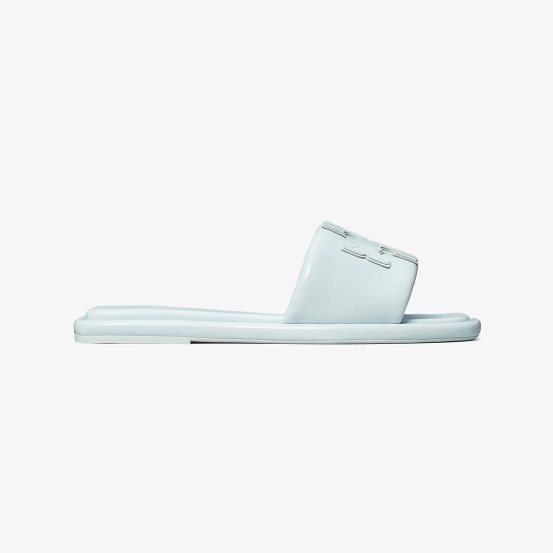 Tory Burch Double T Sport Slide BLUE WHISPER