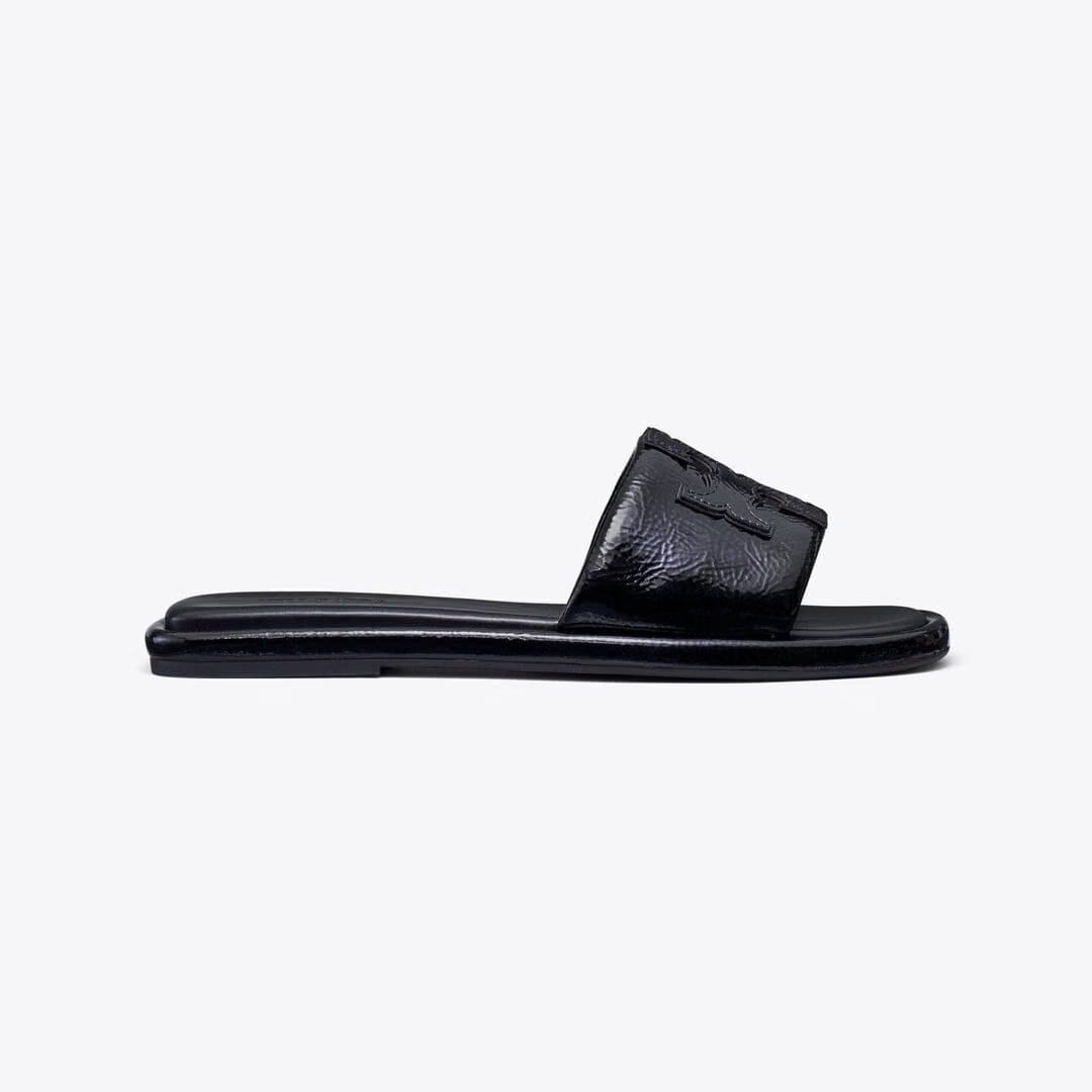 Tory Burch Double T Sport Slide PERFECT BLACK