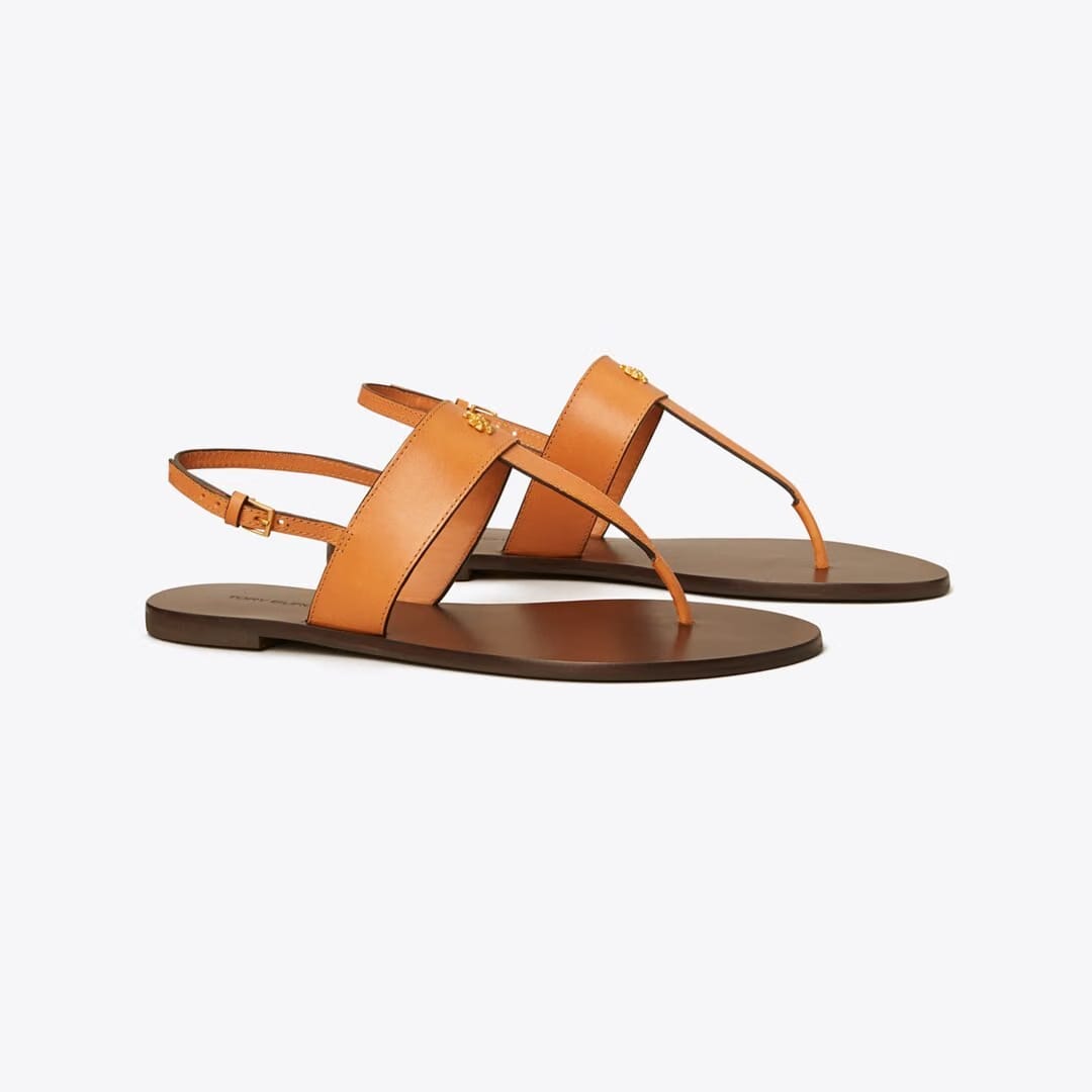 Tory Burch Capri Thong Sandal BRANDY