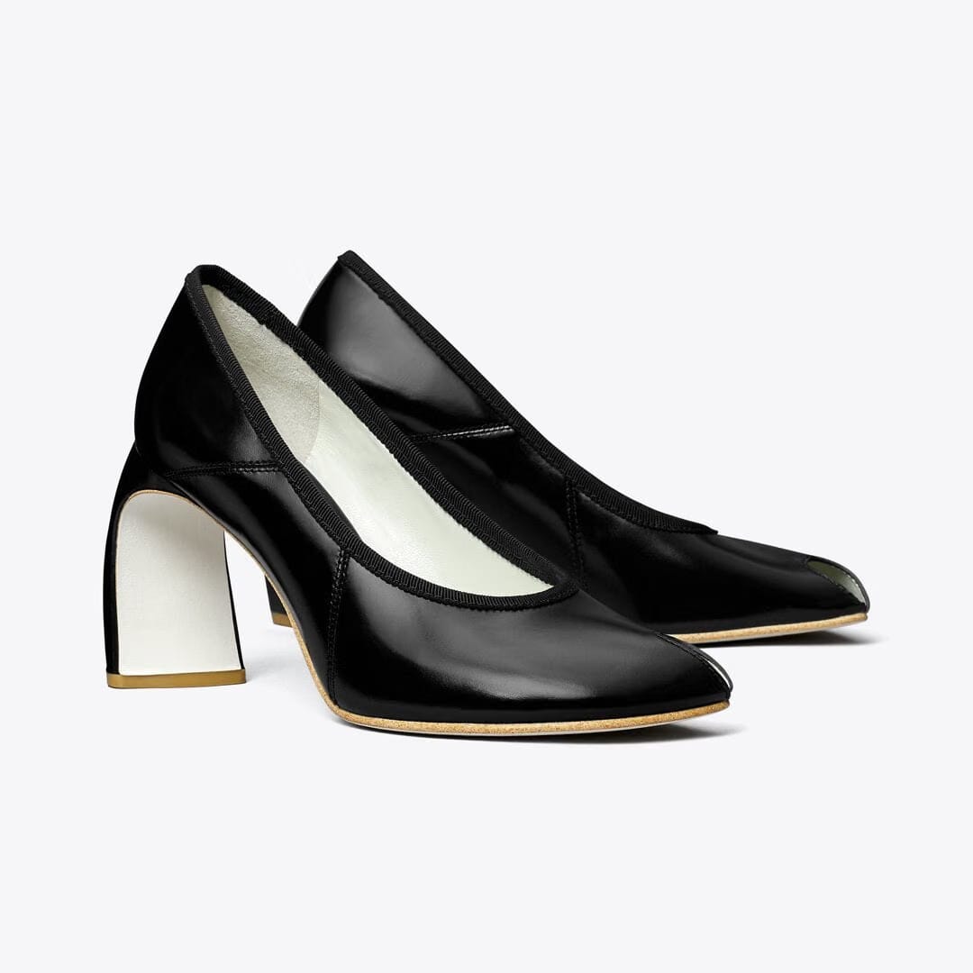 Tory Burch Peep-Toe Pump PERFECT BLACK