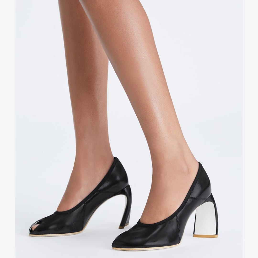 Tory Burch Peep-Toe Pump PERFECT BLACK