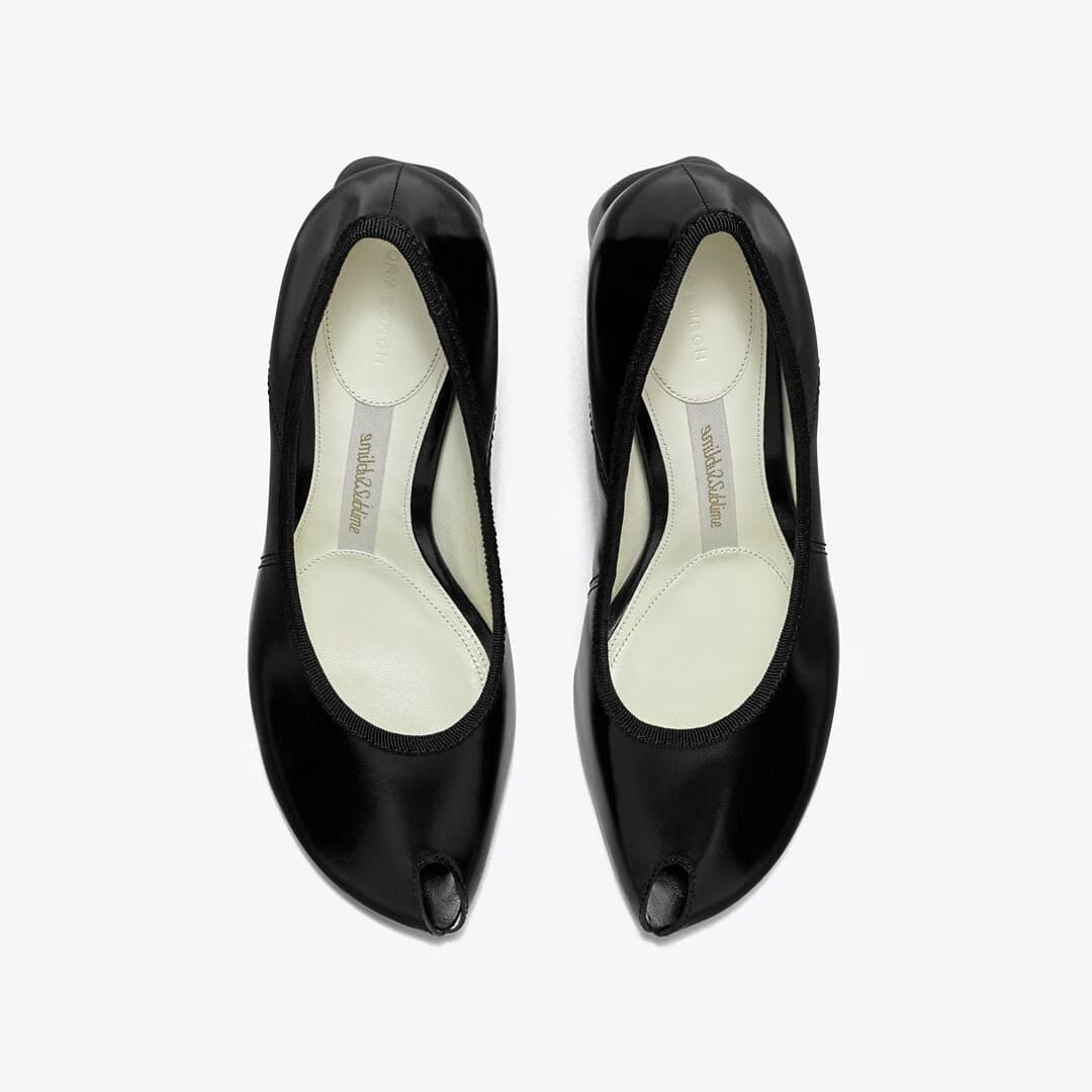 Tory Burch Peep-Toe Pump PERFECT BLACK
