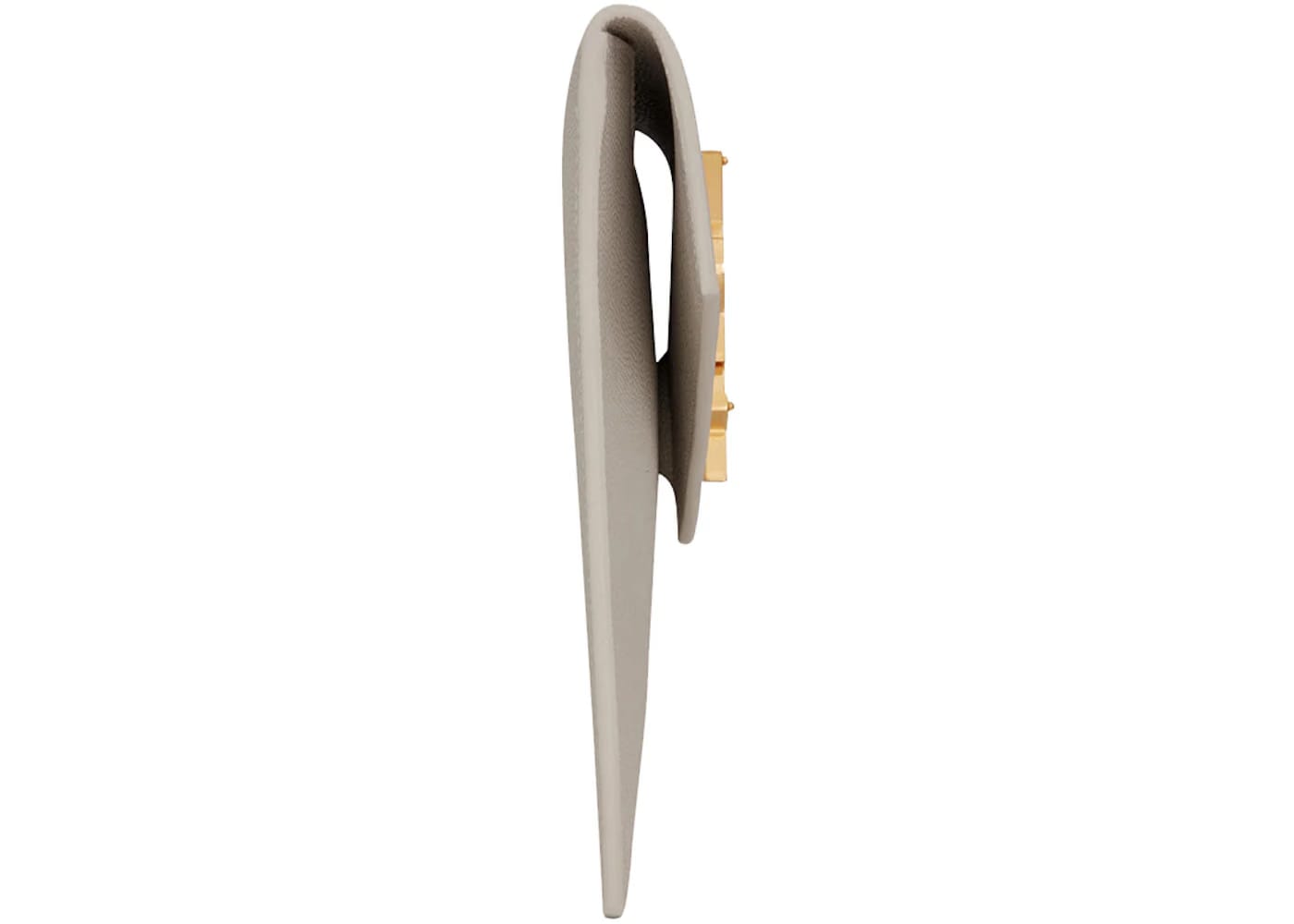 Saint Laurent Uptown Pouch Grain de Poudre Embossed Blanc Vintage