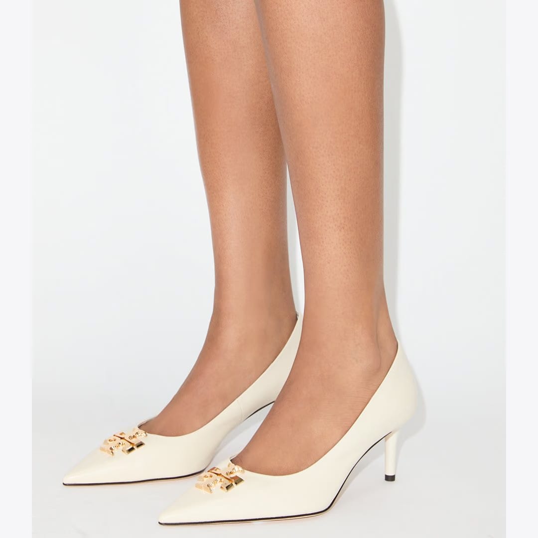 Tory Burch Eleanor Pump LIGHT CREAM / GOLD