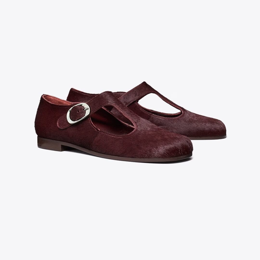 Tory Burch Violet T-Strap MERLOT