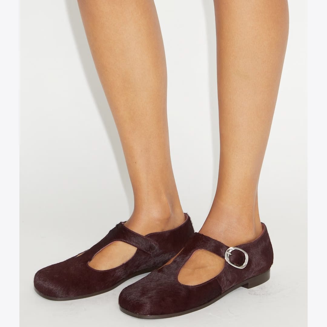 Tory Burch Violet T-Strap MERLOT