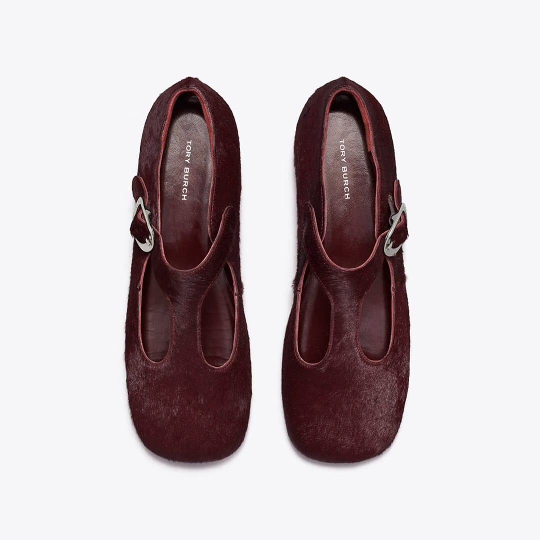 Tory Burch Violet T-Strap MERLOT