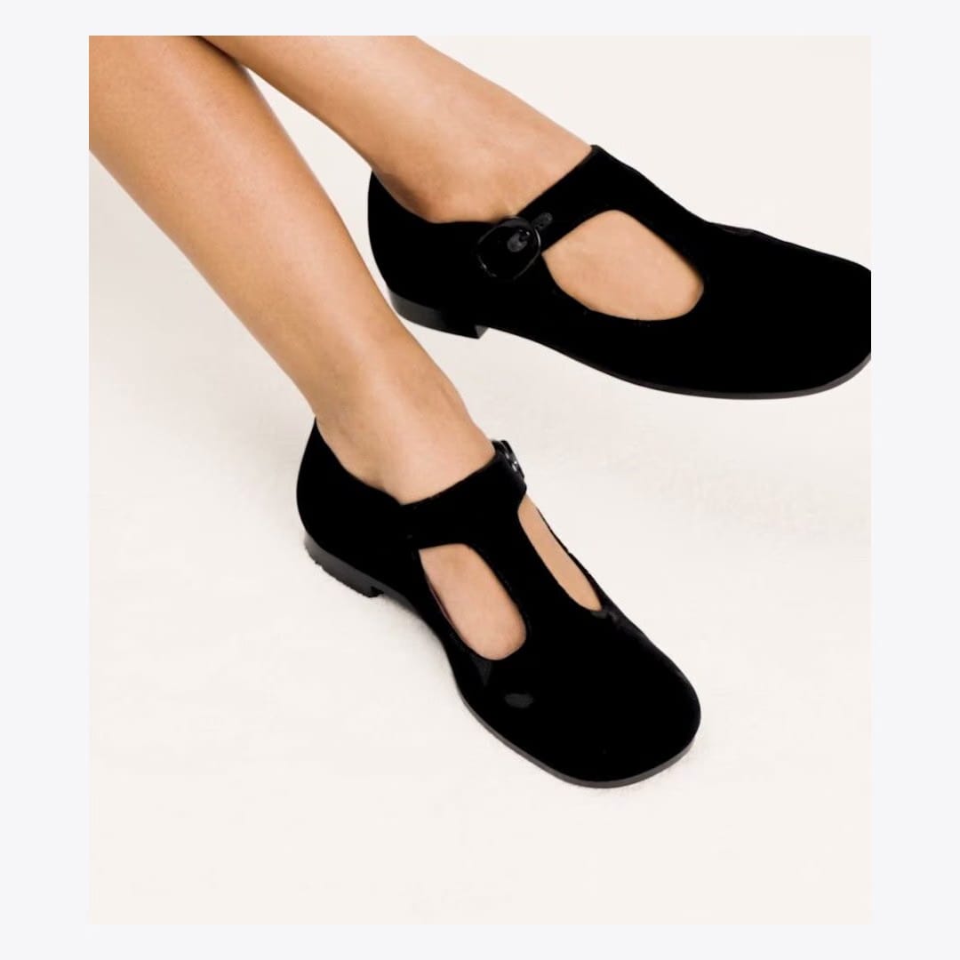 Tory Burch Violet T-Strap PERFECT BLACK