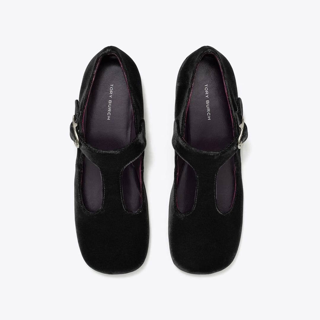 Tory Burch Violet T-Strap PERFECT BLACK