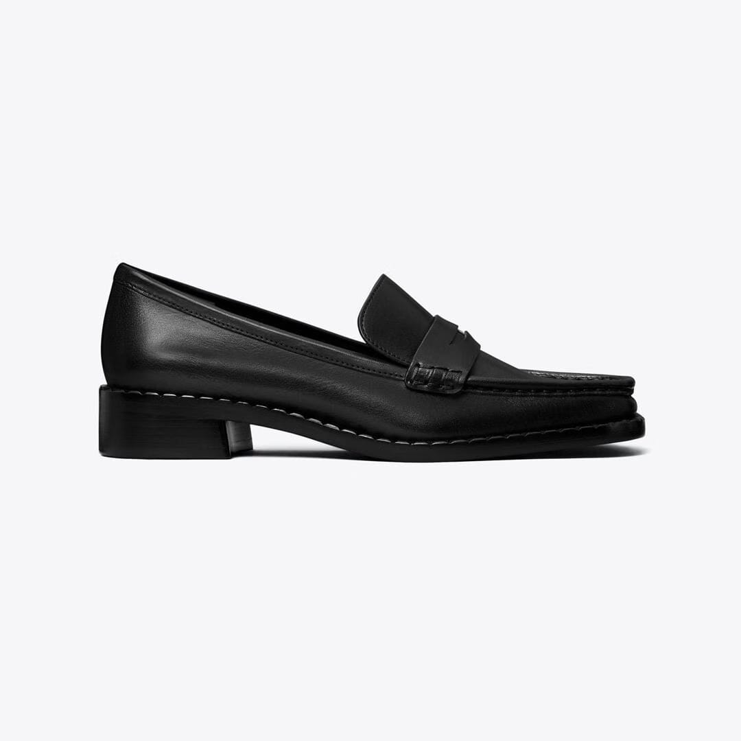 Tory Burch Square-Toe Loafer PERFECT BLACK