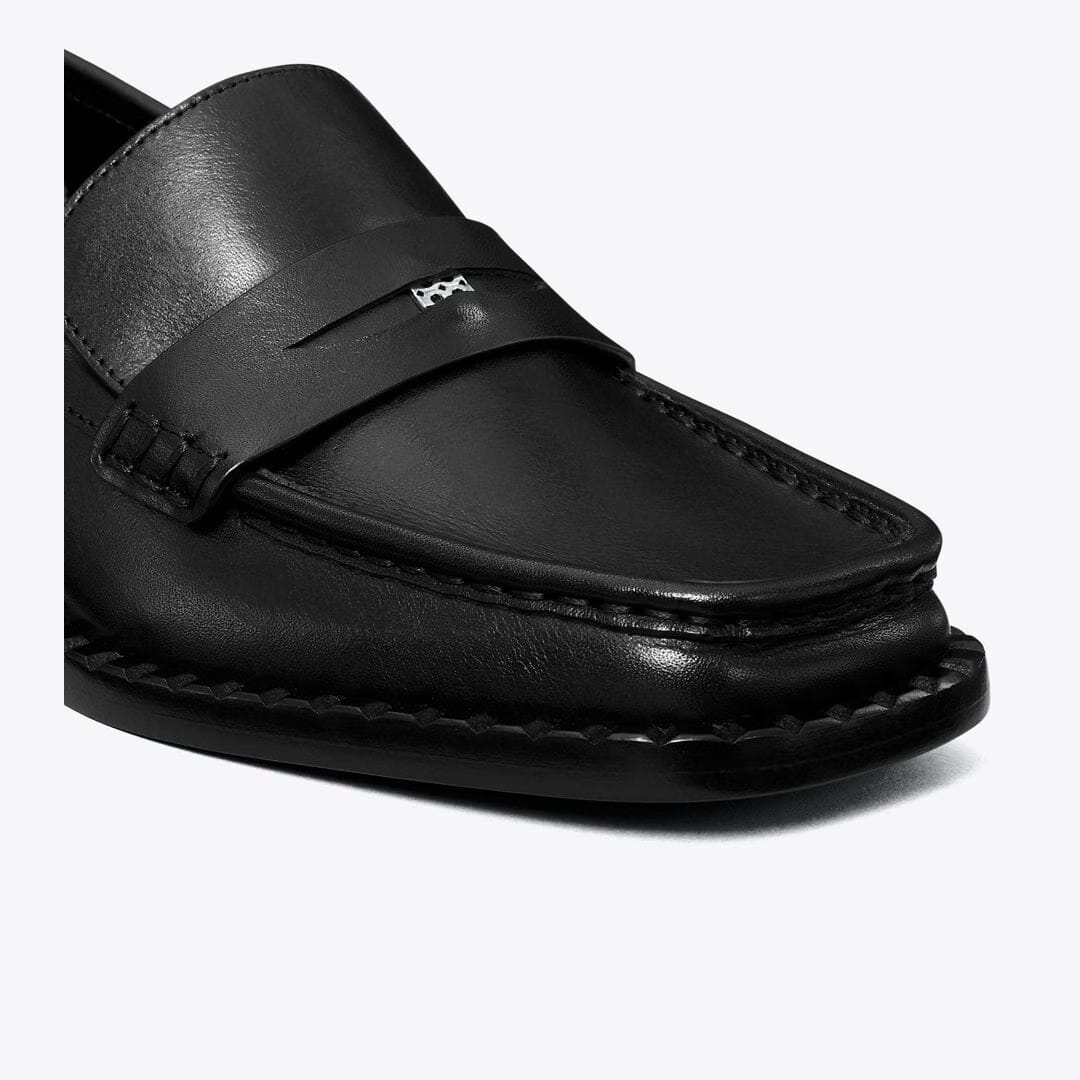 Tory Burch Square-Toe Loafer PERFECT BLACK