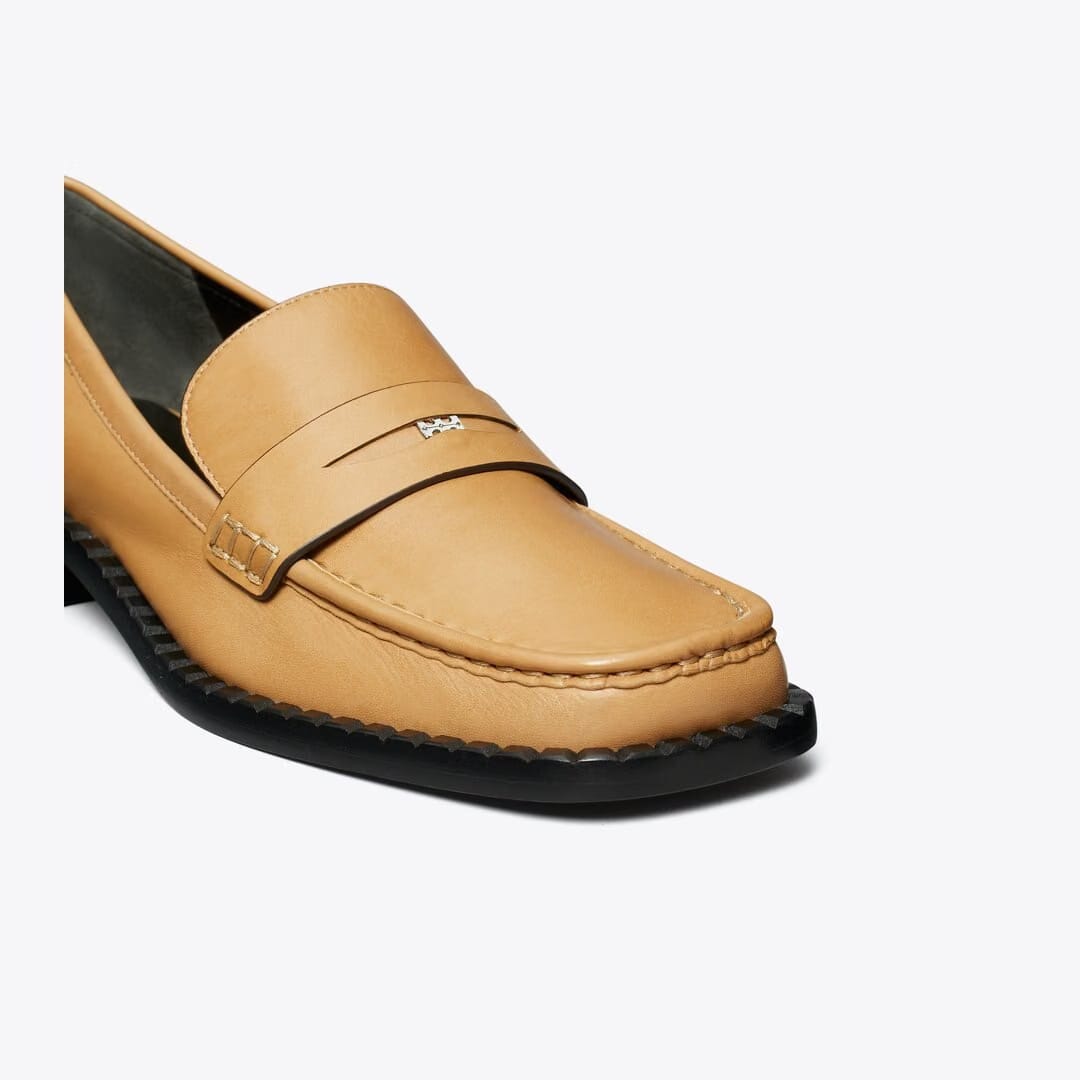 Tory Burch Square-Toe Loafer HONEYCOMB TAN
