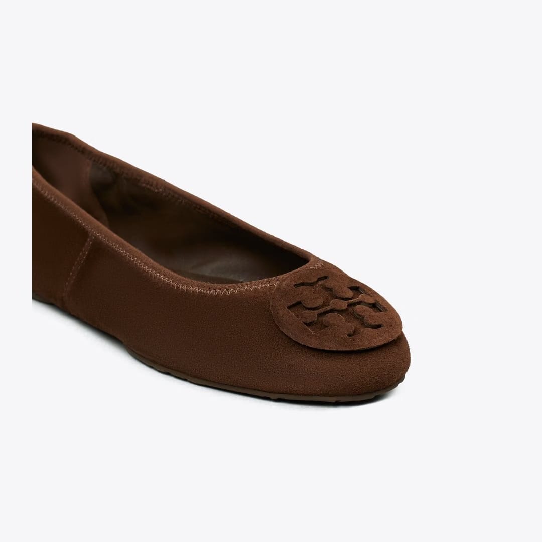 Tory Burch Reva Travel Ballet DARK COCOA / DARK COCOA