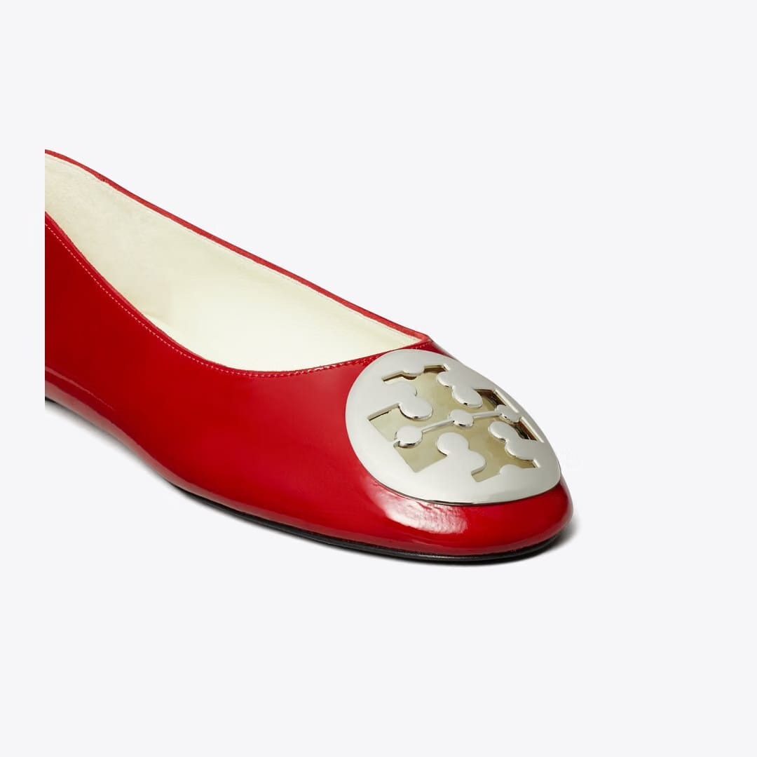 Tory Burch Reva Ballet TOUCAN RED