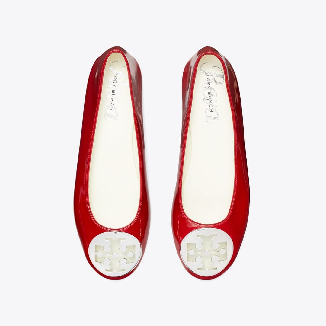 Tory Burch Reva Ballet TOUCAN RED
