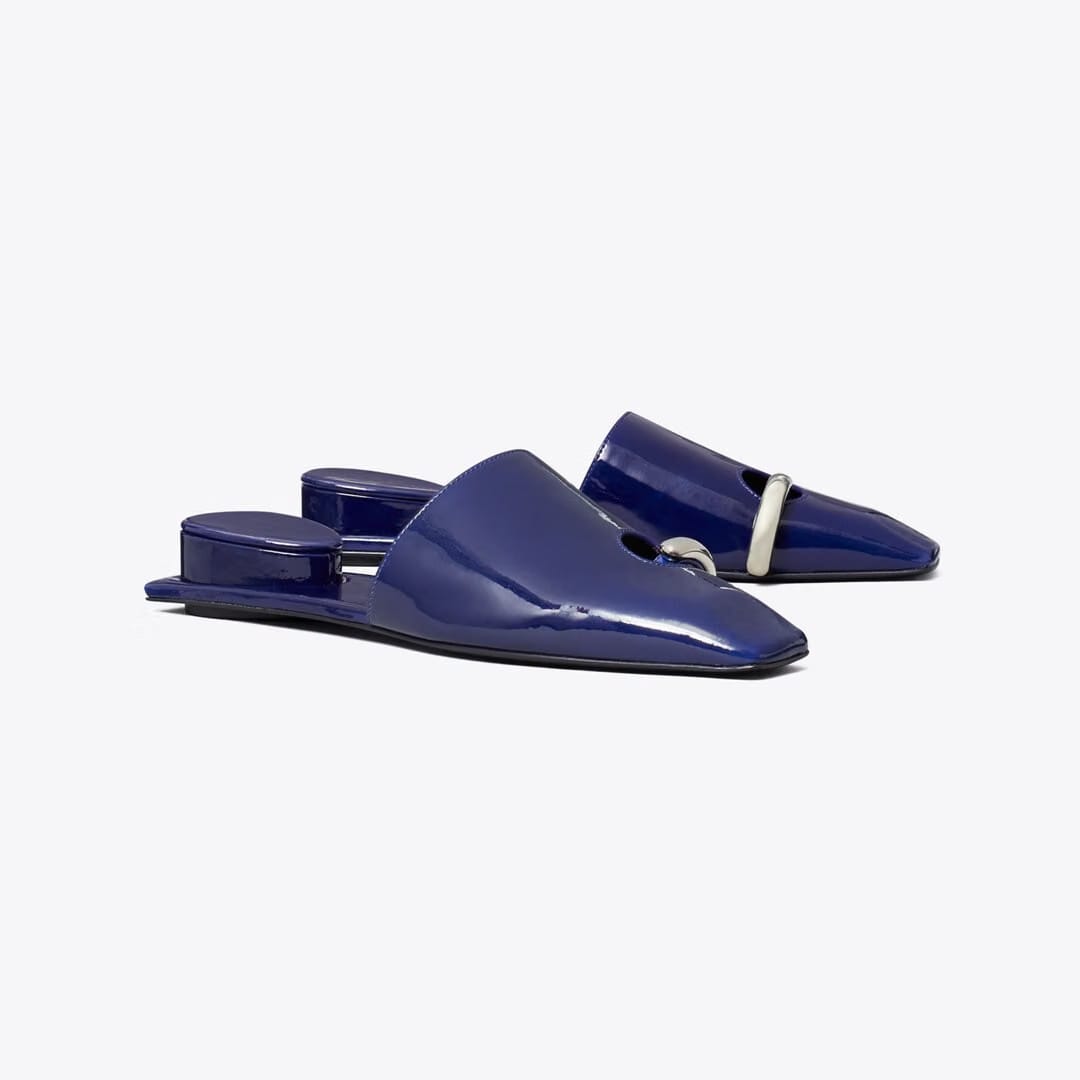 Tory Burch Pierced Mule BALLPOINT BLUE
