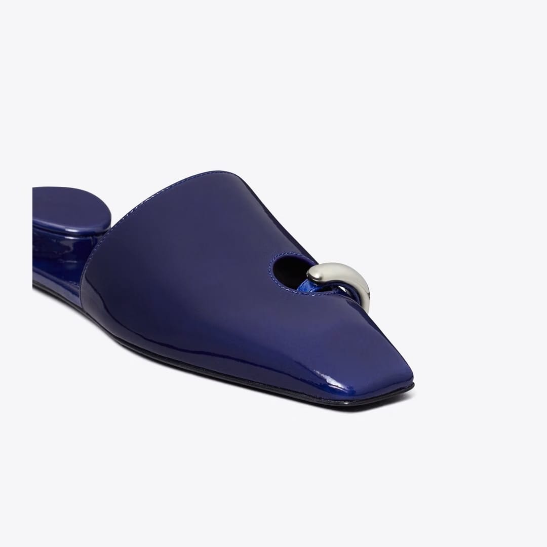 Tory Burch Pierced Mule BALLPOINT BLUE