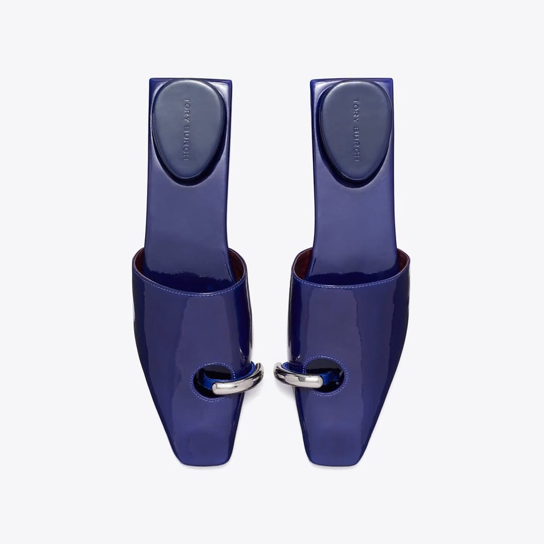 Tory Burch Pierced Mule BALLPOINT BLUE