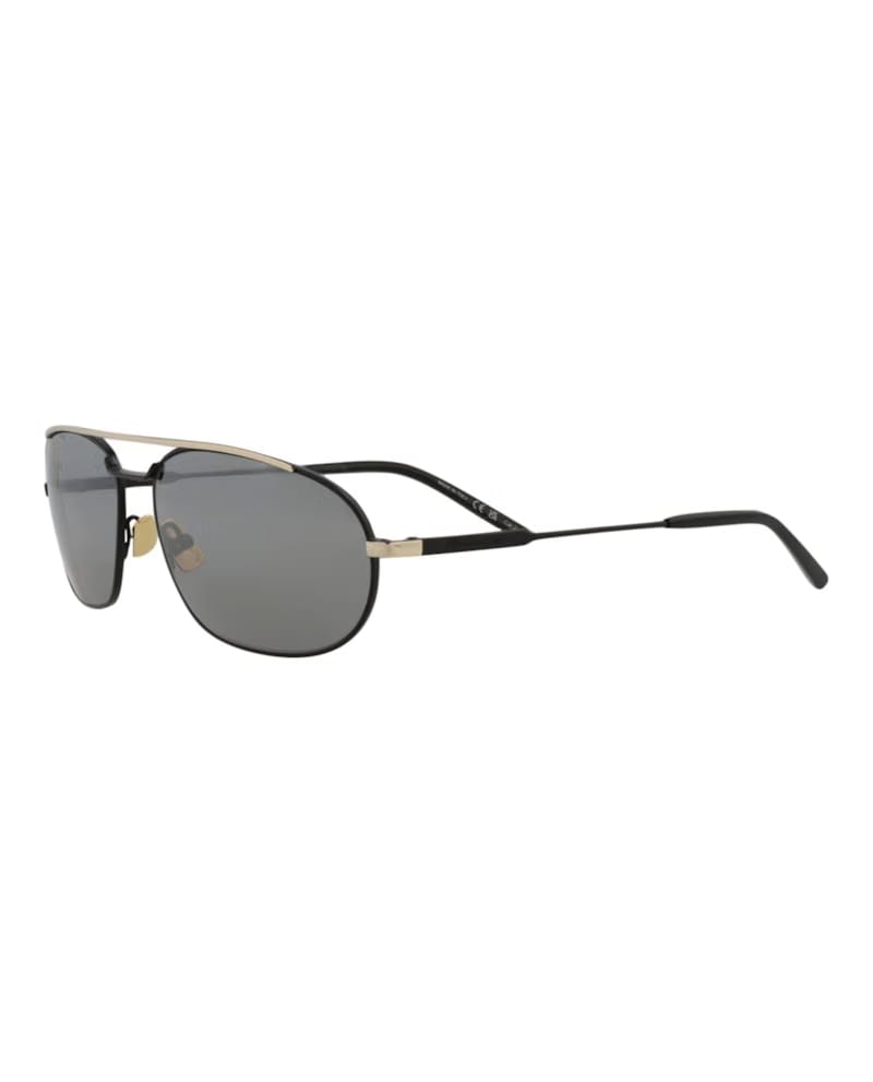 Saint Laurent Round Oval Sunglasses Black/Black/Silver (SL561-30013779-003)