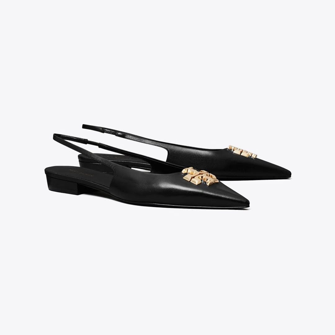 Tory Burch Eleanor Slingback Flat PERFECT BLACK
