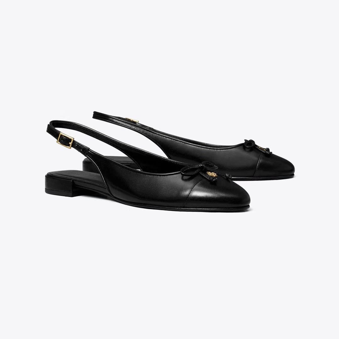 Tory Burch Cap-Toe Slingback PERFECT BLACK / PERFECT BLACK