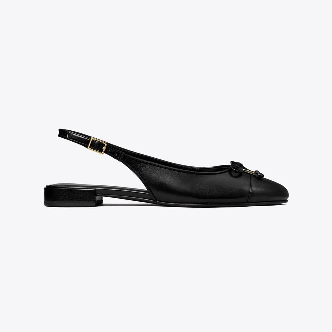 Tory Burch Cap-Toe Slingback PERFECT BLACK / PERFECT BLACK