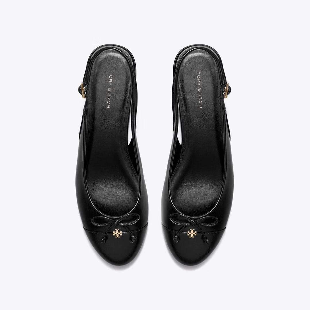 Tory Burch Cap-Toe Slingback PERFECT BLACK / PERFECT BLACK
