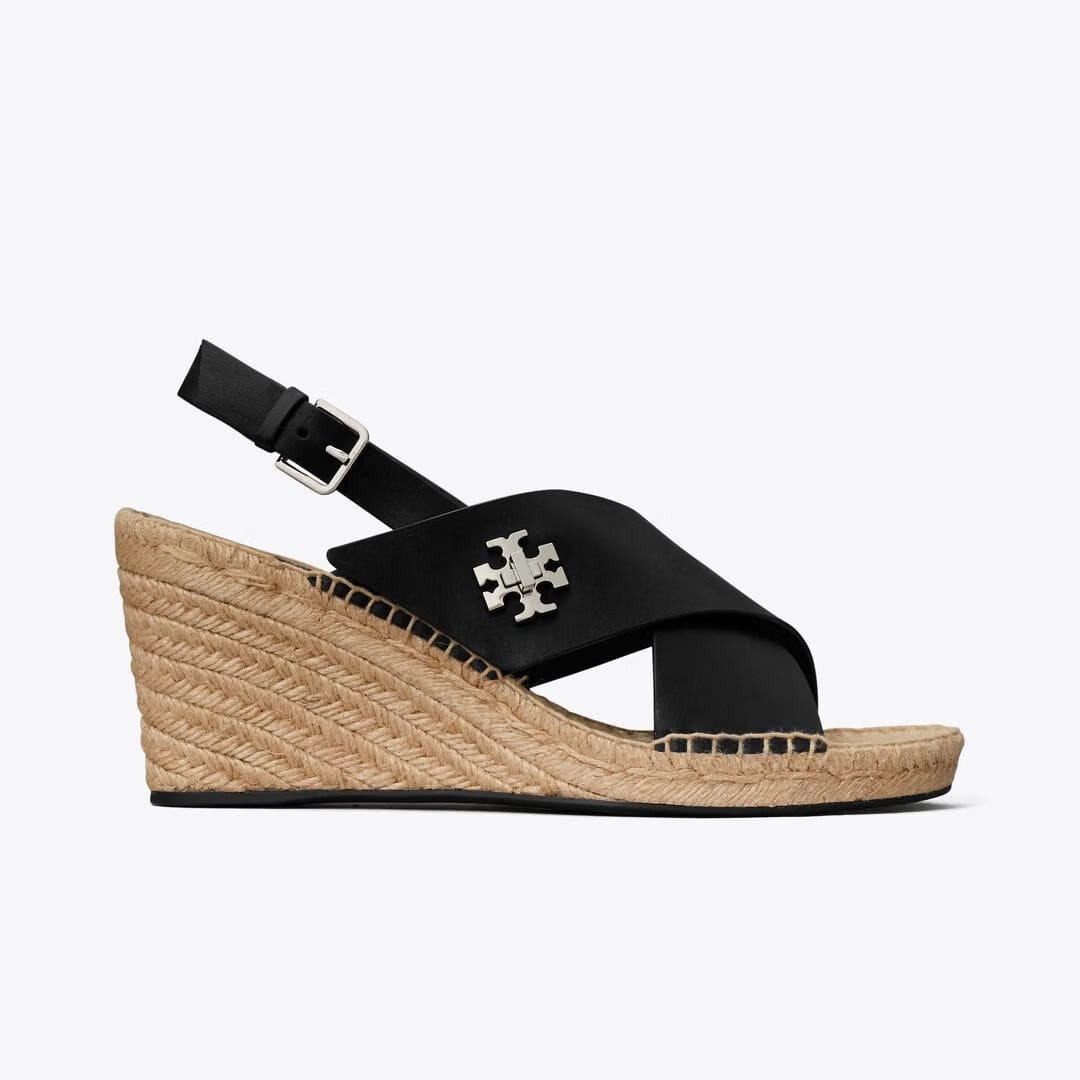 Tory Burch Turnlock Wedge Espadrille PERFECT BLACK