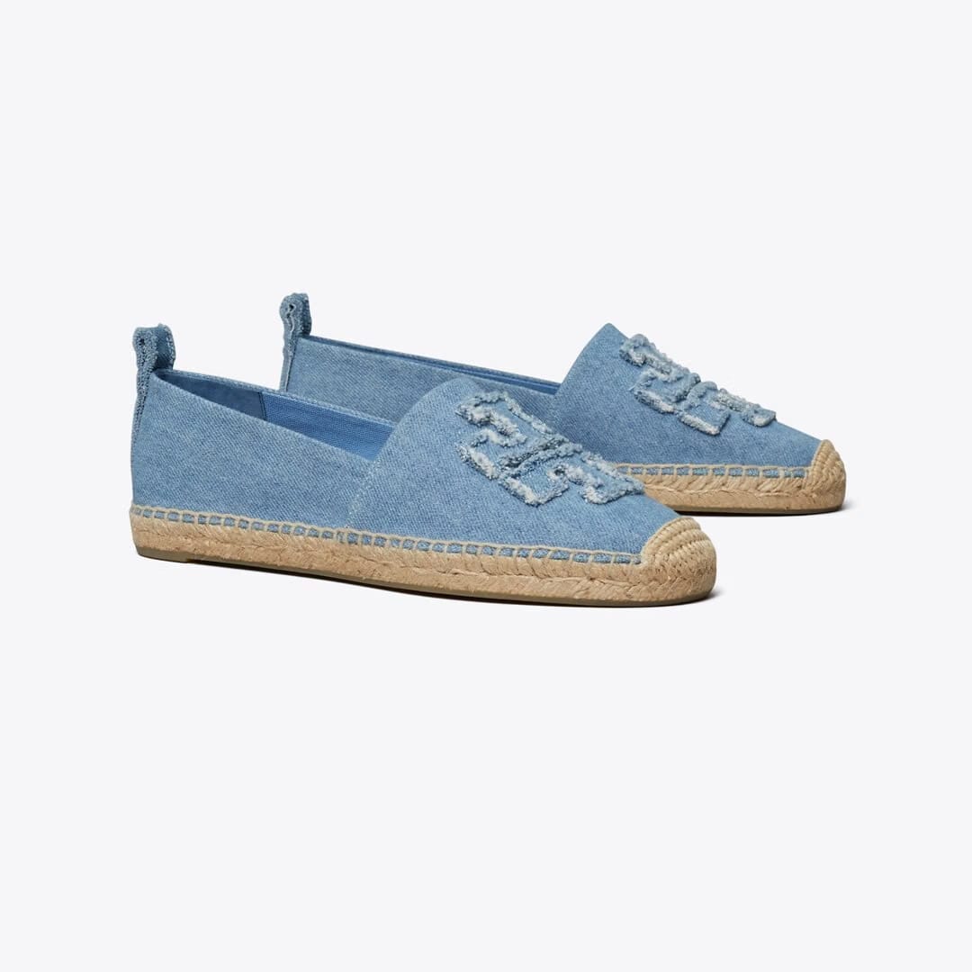 Tory Burch Double T Espadrille DENIM