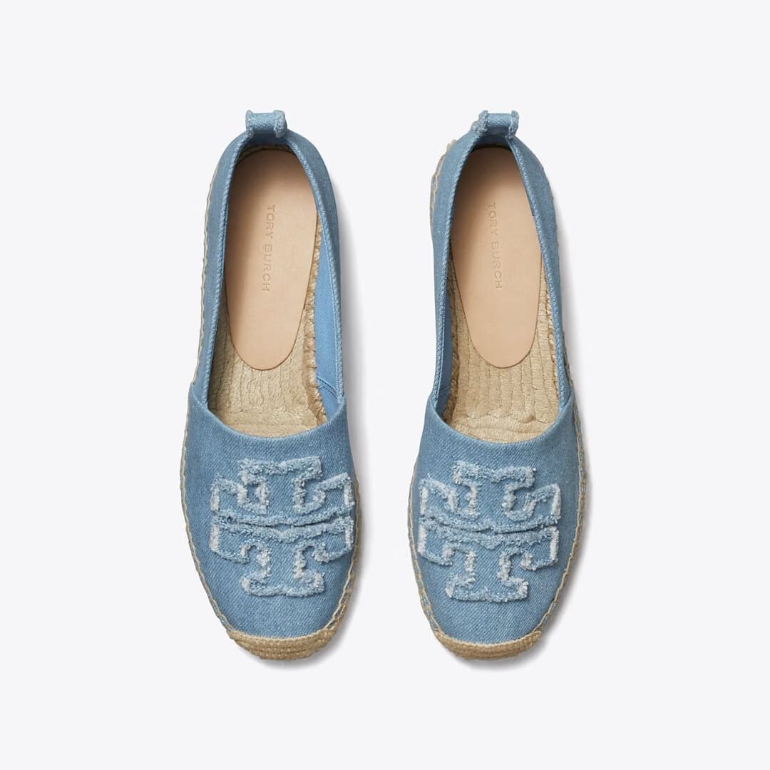 Tory Burch Double T Espadrille DENIM