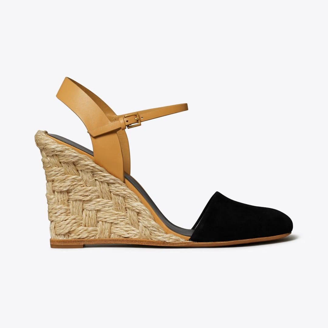 Tory Burch Closed-Toe High Espadrille PERFECT BLACK