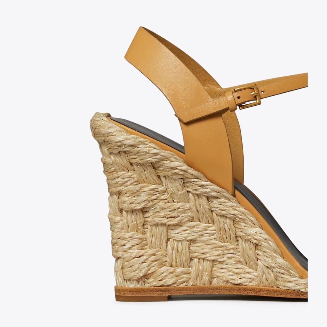 Tory Burch Closed-Toe High Espadrille PERFECT BLACK