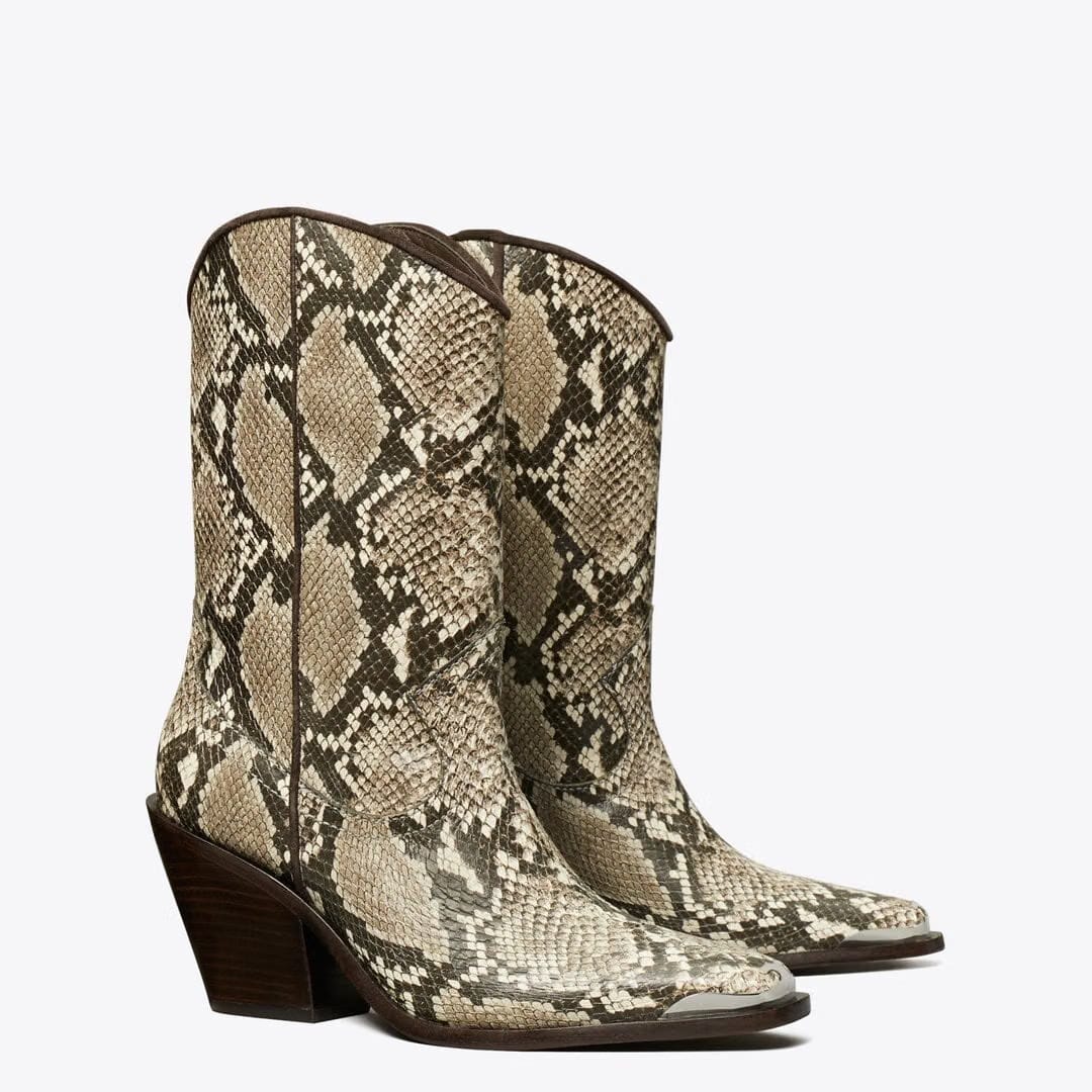 Tory Burch Western Boot SNAKE PRINT