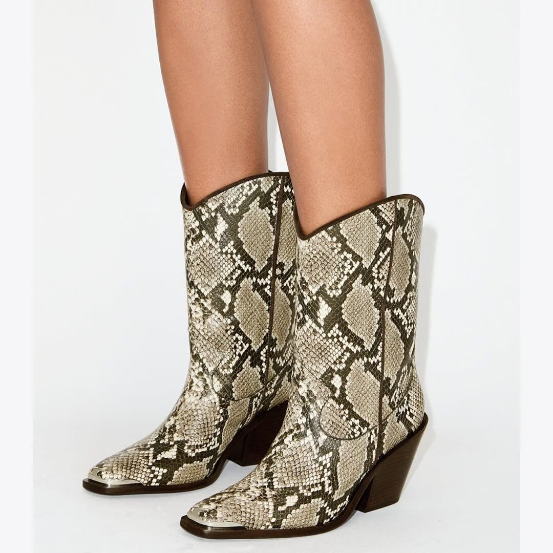 Tory Burch Western Boot SNAKE PRINT