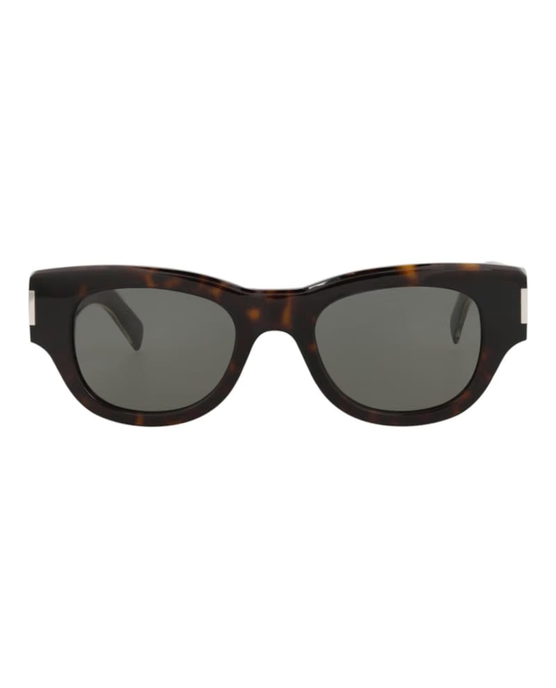 Saint Laurent Cat Eye-Frame Recycled Acetate Sunglasses Havana Crystal Grey (SL573-30014070-002)