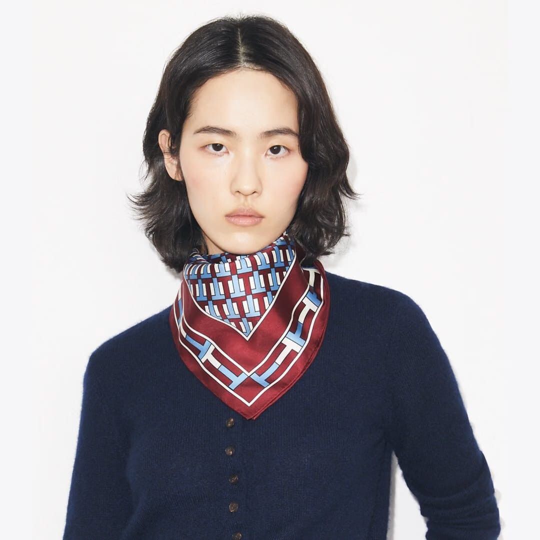Tory Burch Two for T Neckerchief Red / Blue
