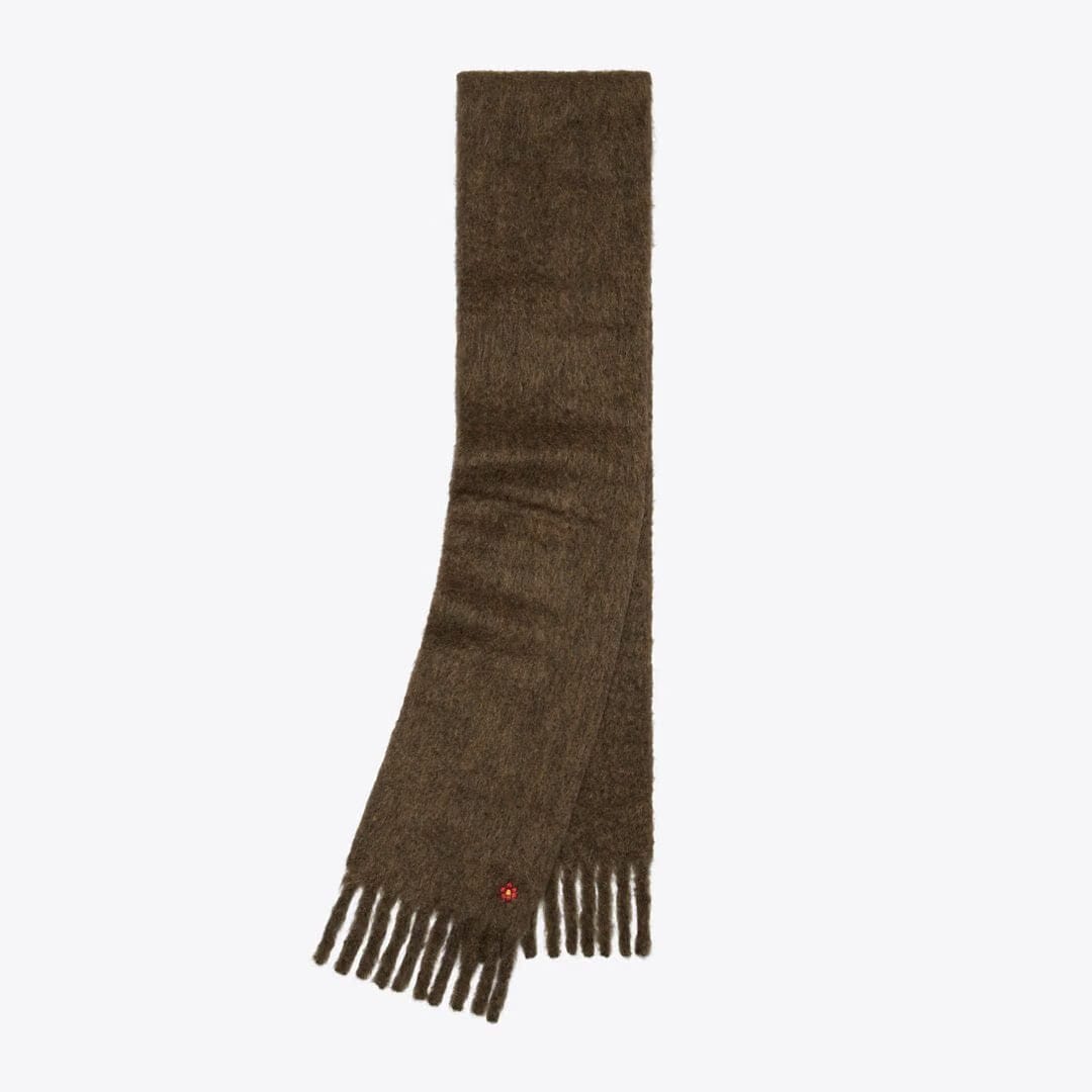 Tory Burch Mohair Scarf Chocolate
