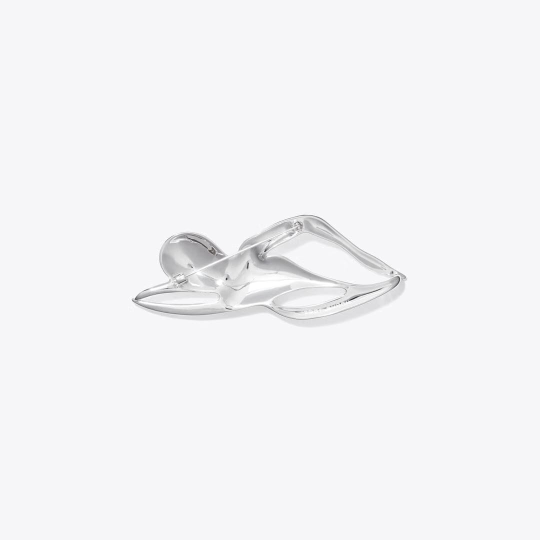 Tory Burch Swimmer Brooch Light Silver