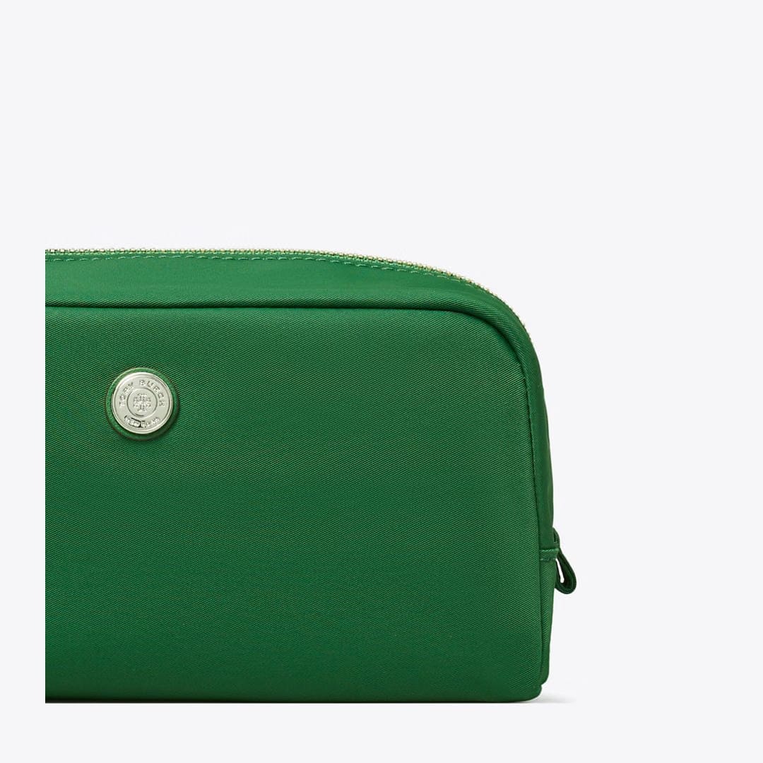 Tory Burch Medium Twist Cosmetic Case Basil
