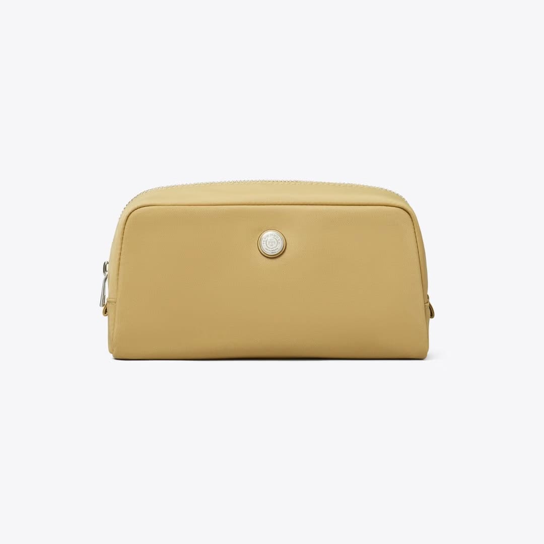 Tory Burch Medium Twist Cosmetic Case Wheat
