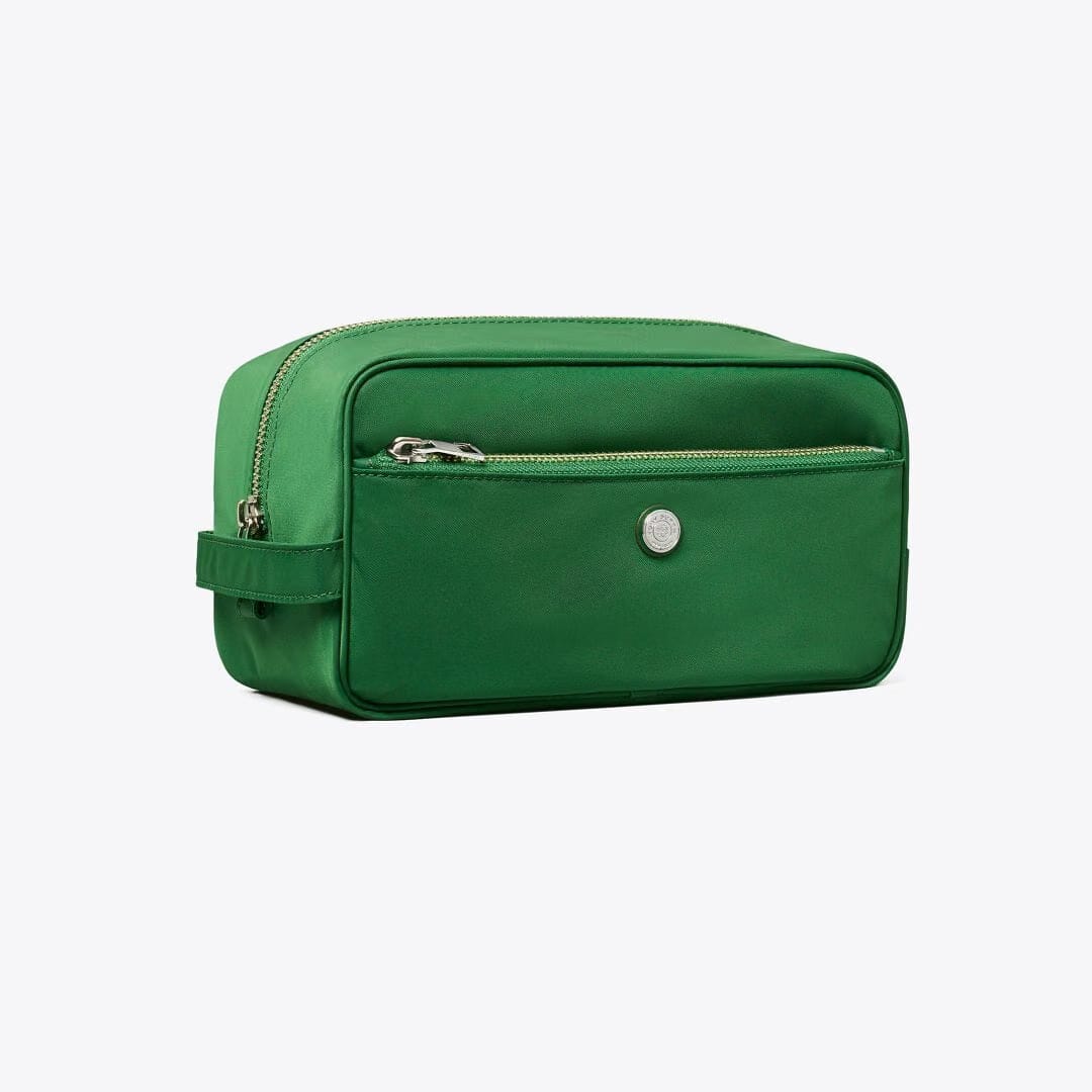 Tory Burch Large Twist Cosmetic Case Basil