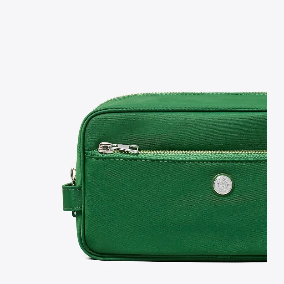 Tory Burch Large Twist Cosmetic Case Basil