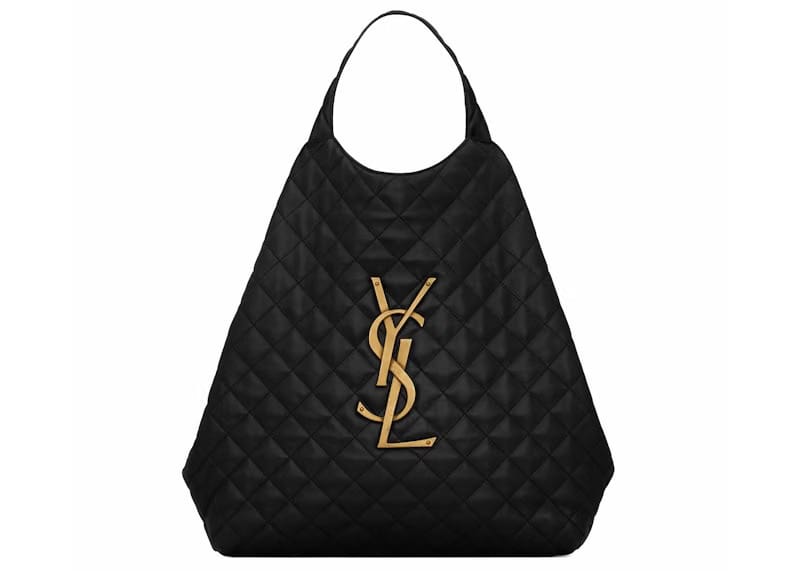 Saint Laurent Icare Maxi Shopping Bag Quilted Lambskin Black