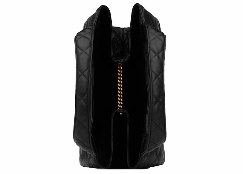 Saint Laurent Icare Maxi Shopping Bag Quilted Lambskin Black
