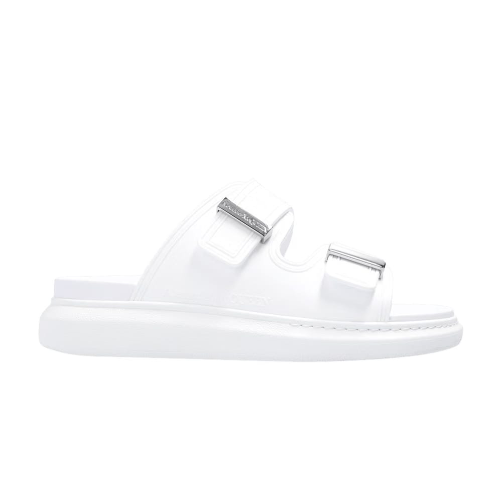 Alexander McQueen Wmns Hybrid Slide 'New Ivory Silver'